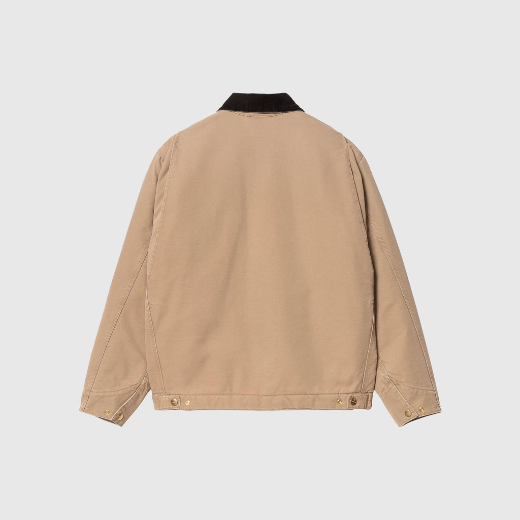  Carhartt WIP OG Detroit Jacket - Peanut / Black Aged Canvas - Back