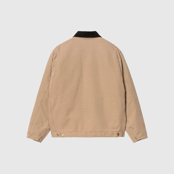  Carhartt WIP OG Detroit Jacket - Peanut / Black Aged Canvas - Back