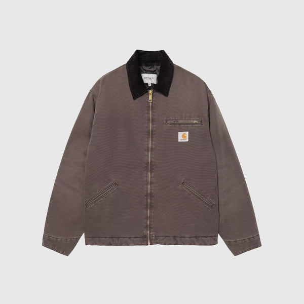 Carhartt WIP OG Detroit Jacket - Tobacco / Black Stone Canvas - Front
