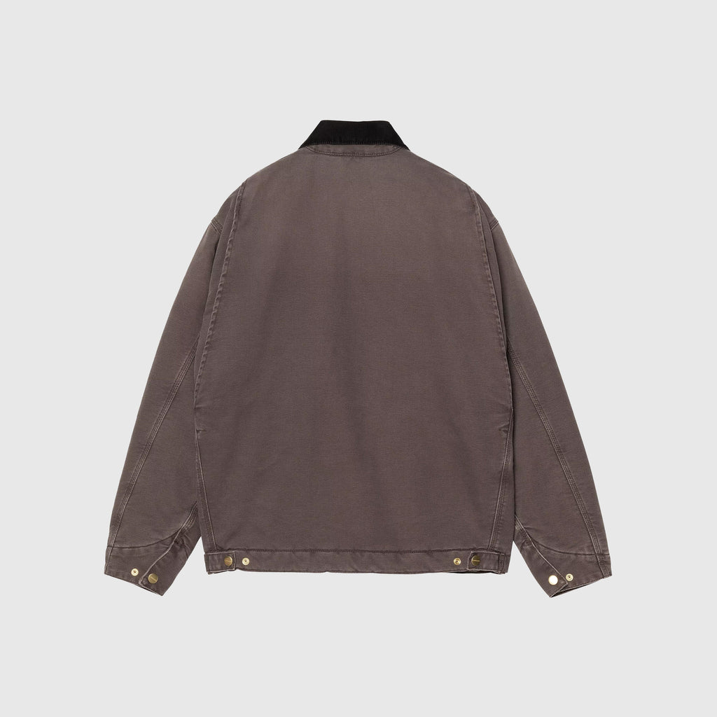 Carhartt WIP OG Detroit Jacket - Tobacco / Black Stone Canvas - Back
