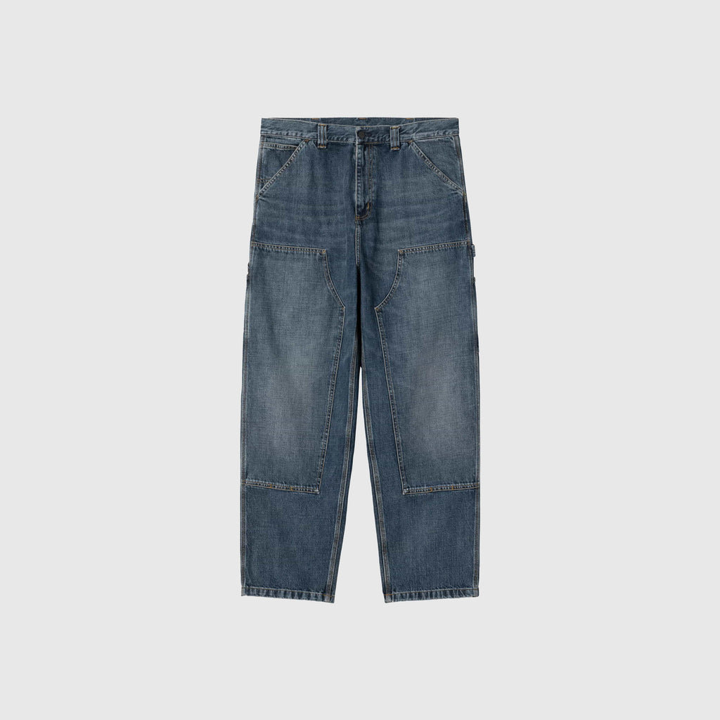 Carhartt WIP OG Double Knee Pant - Blue Grind Wash - Front