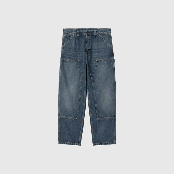 Carhartt WIP OG Double Knee Pant - Blue Grind Wash - Front