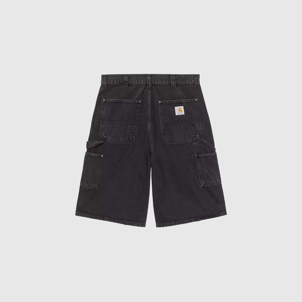 Carhartt WIP OG Double Knee Short - Black Stone Washed - Back