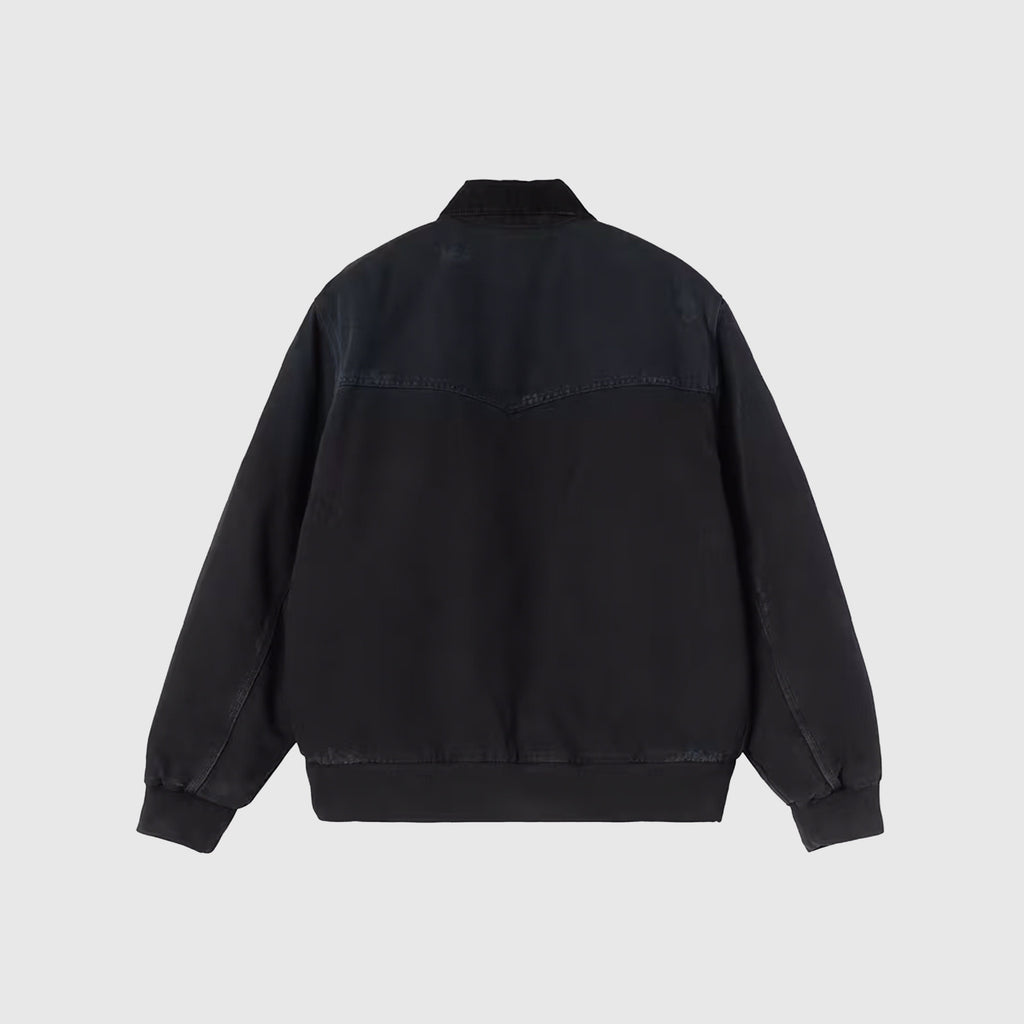 Carhartt WIP OG Santa Fe Jacket - Black / Black Grind Wash - Back