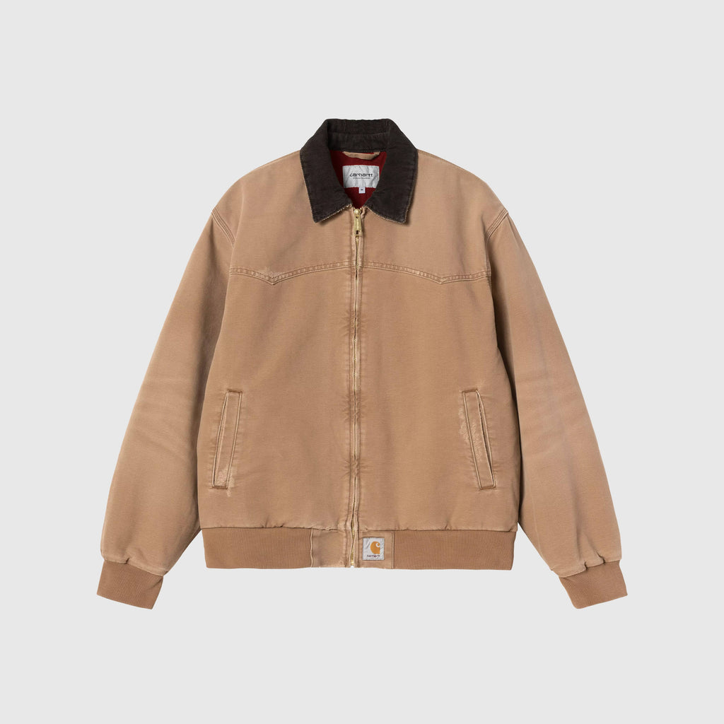 Carhartt WIP OG Santa Fe Jacket - Hamilton Brown / Tobacco Grind Wash - Front