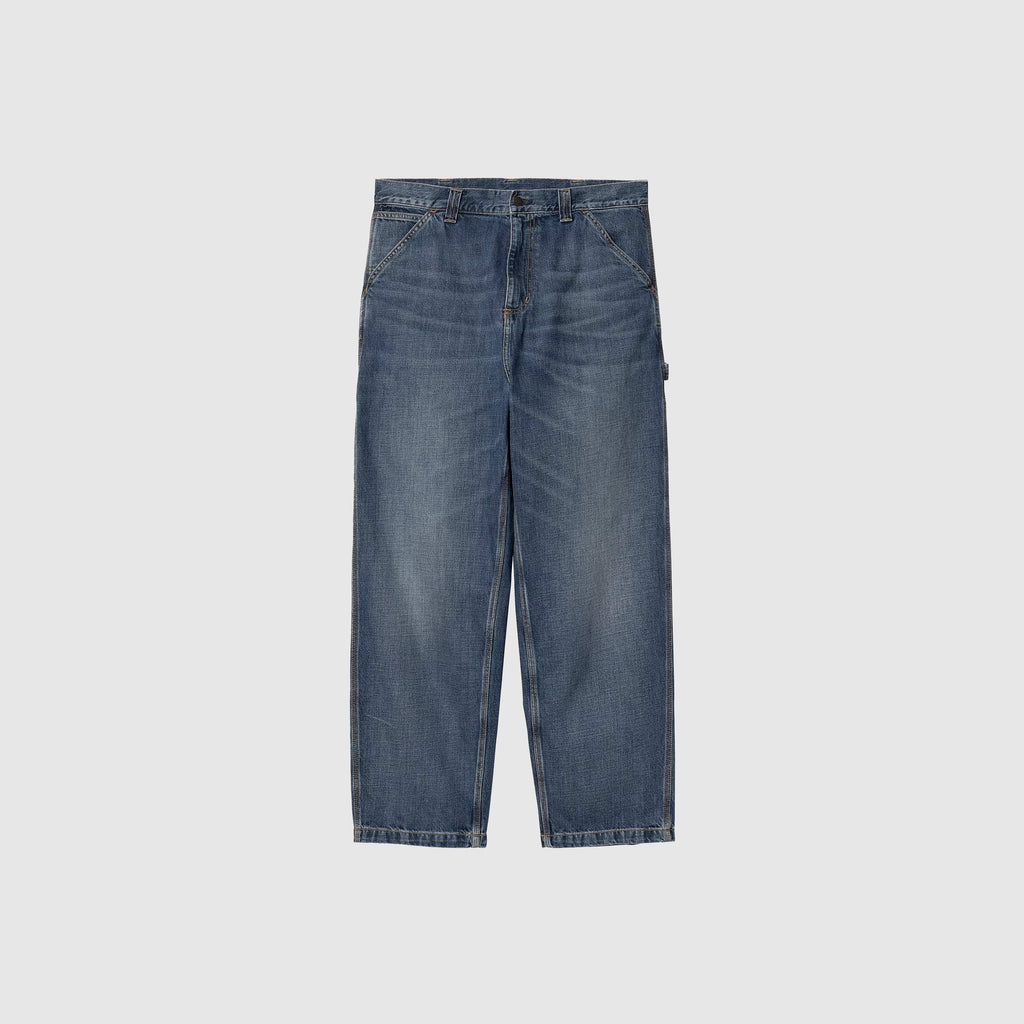 Carhartt WIP OG Single Knee Pant - Blue Dark Used Wash - Front