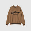 Carhartt WIP Onyx Sweat - Brown / Black - Front