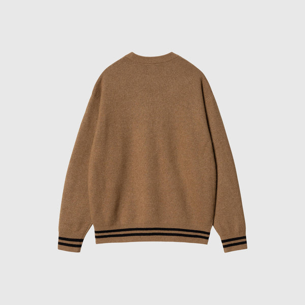 Carhartt WIP Onyx Sweat - Brown / Black - Back