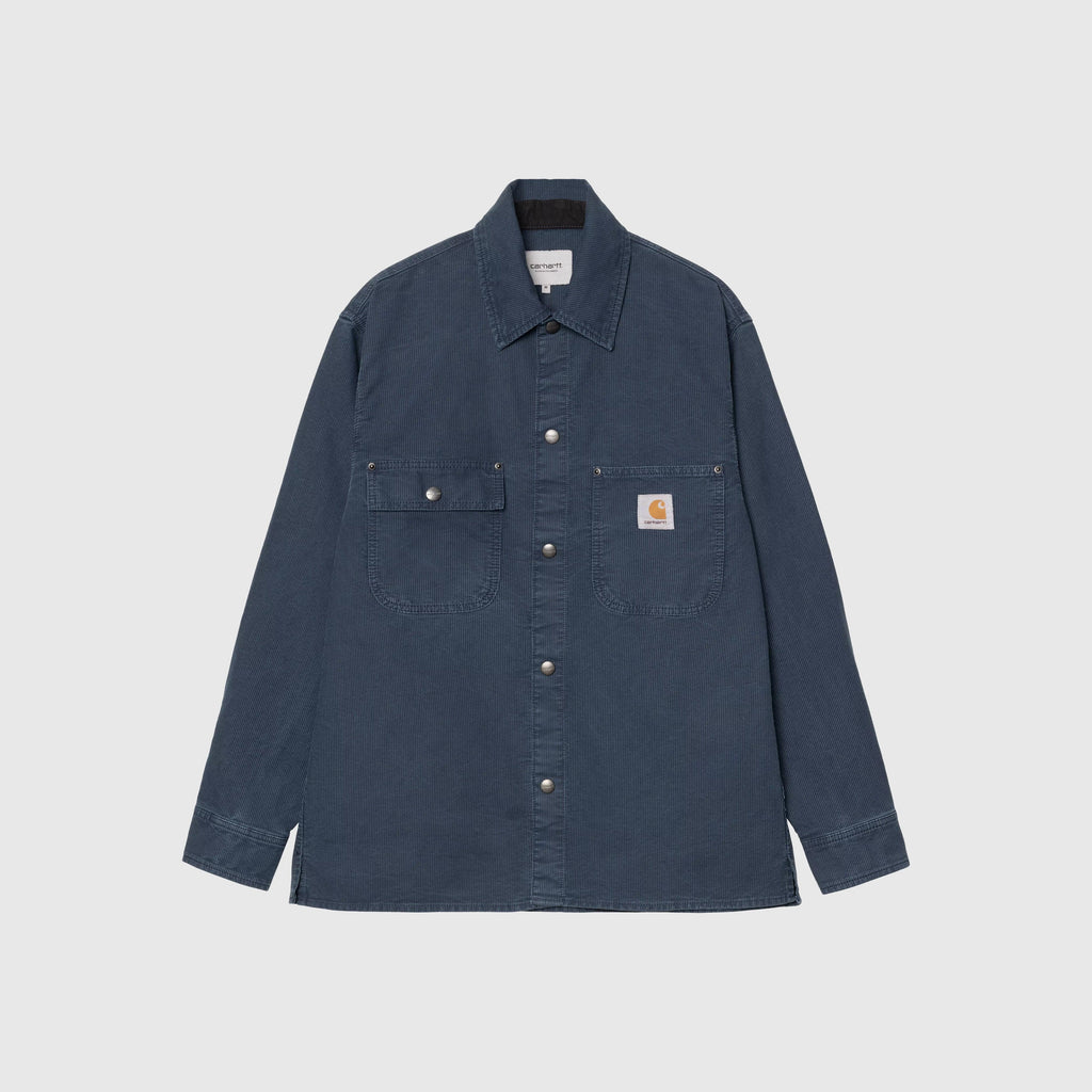 Carhartt WIP Parrish Shirt Jacket - Blue Stone Washed - Front