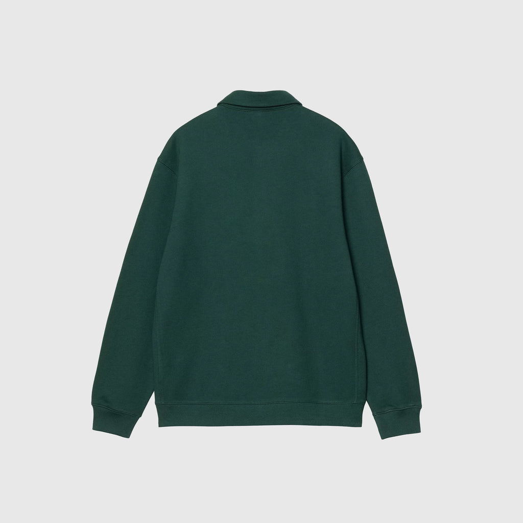 Carhartt WIP Polo Sweat - Dark Fir - Back