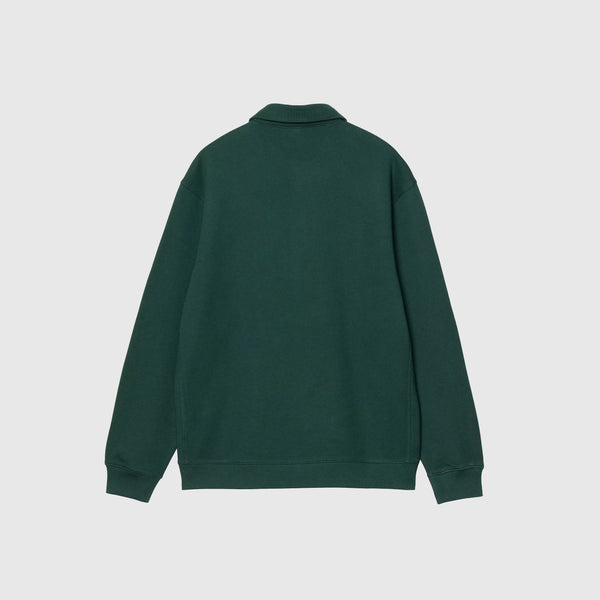 Carhartt WIP Polo Sweat - Dark Fir - Back
