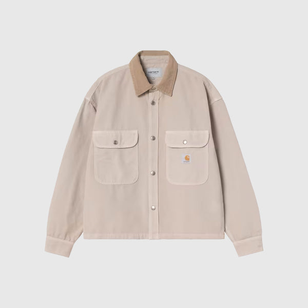 Carhartt WIP Prescott Shirt - String / Leather - Front