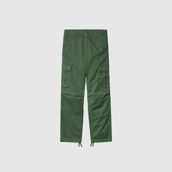 Carhartt WIP Regular Cargo Pant - Duck Green Garment Dyed - Front