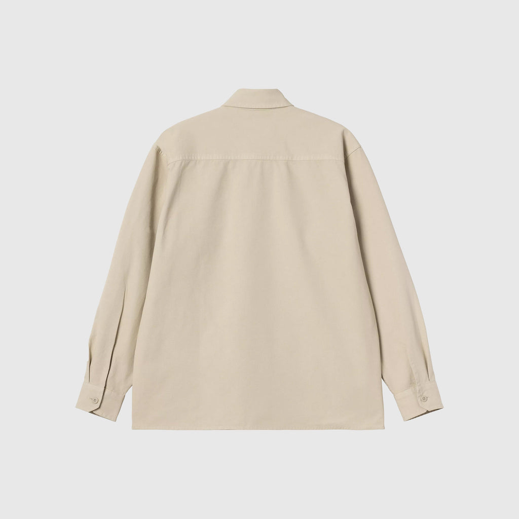 Carhartt WIP Reno Shirt Jacket - Fleur De Sel Garment Dyed - Back