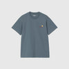 Carhartt WIP SS American Script Tee - Office Blue - Front