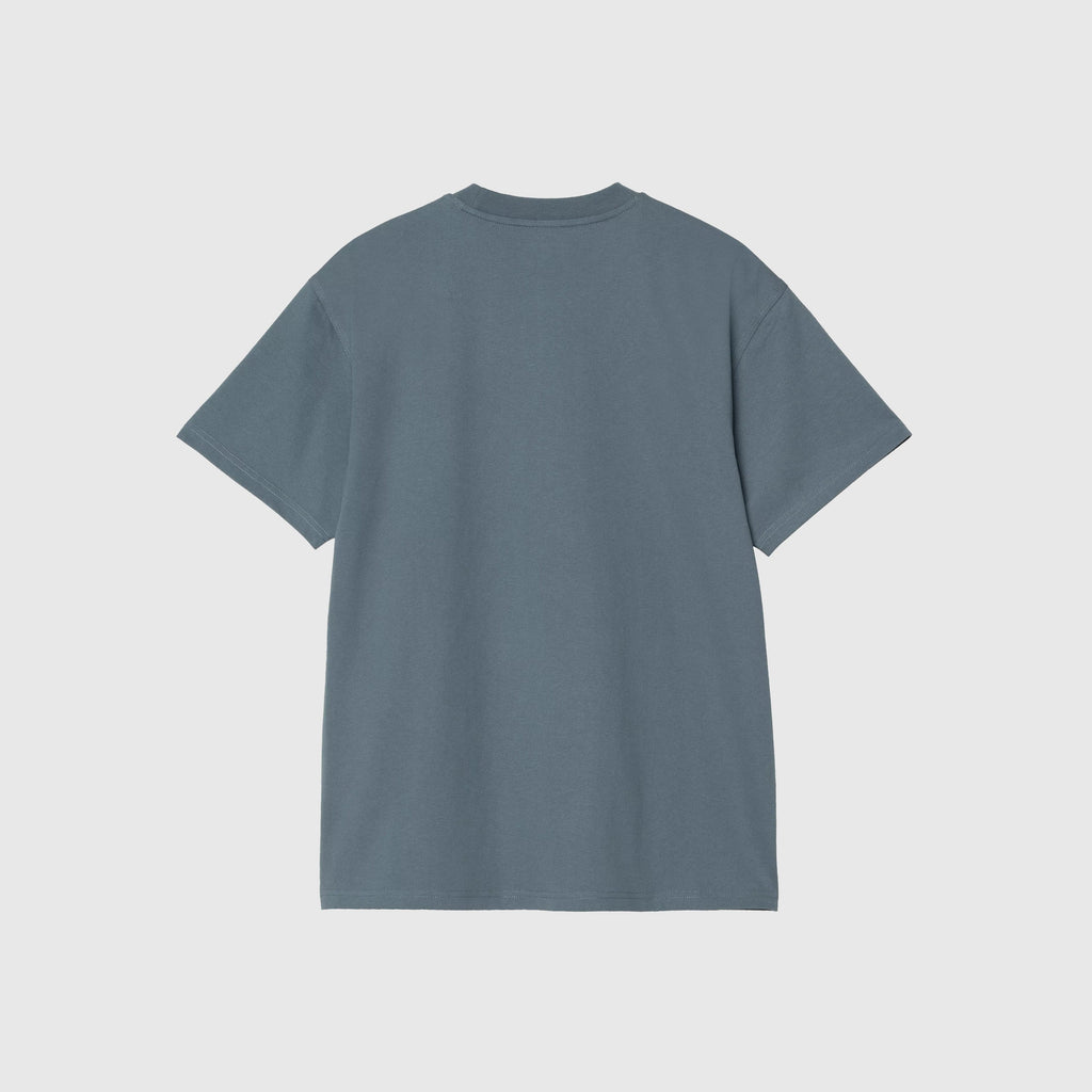 Carhartt WIP SS American Script Tee - Office Blue - Back