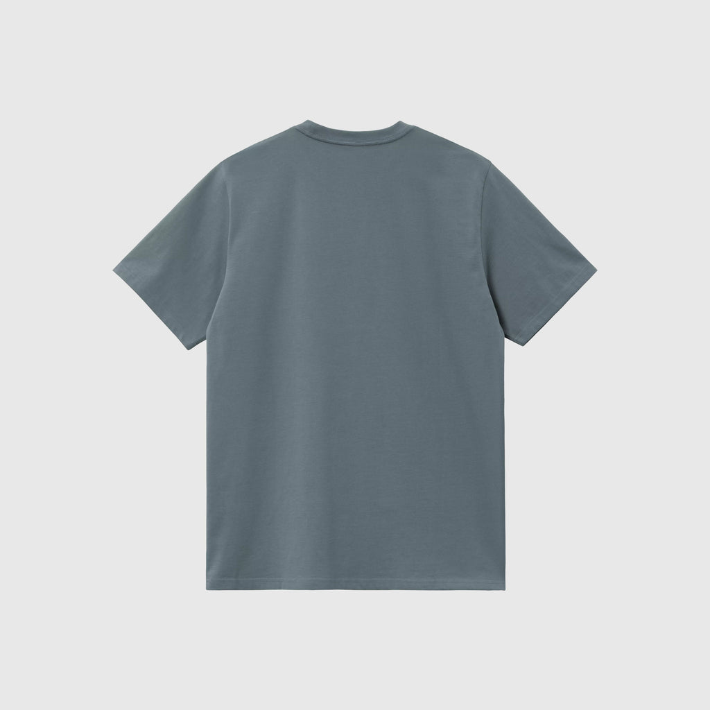 Carhartt WIP SS Chase Tee - Cosy Blue / Gold - Back