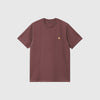 Carhartt WIP SS Chase Tee - Dusky Pink / Gold - Front