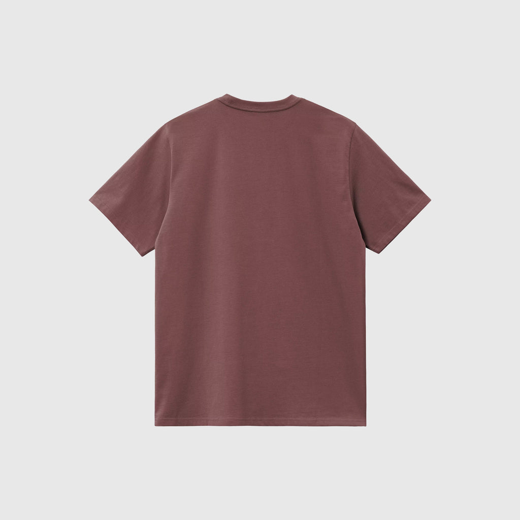 Carhartt WIP SS Chase Tee - Dusky Pink / Gold - Back