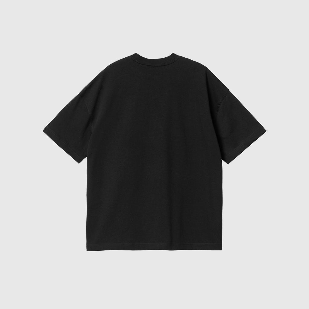 Carhartt WIP SS Link Script T Shirt - Black / White - Back