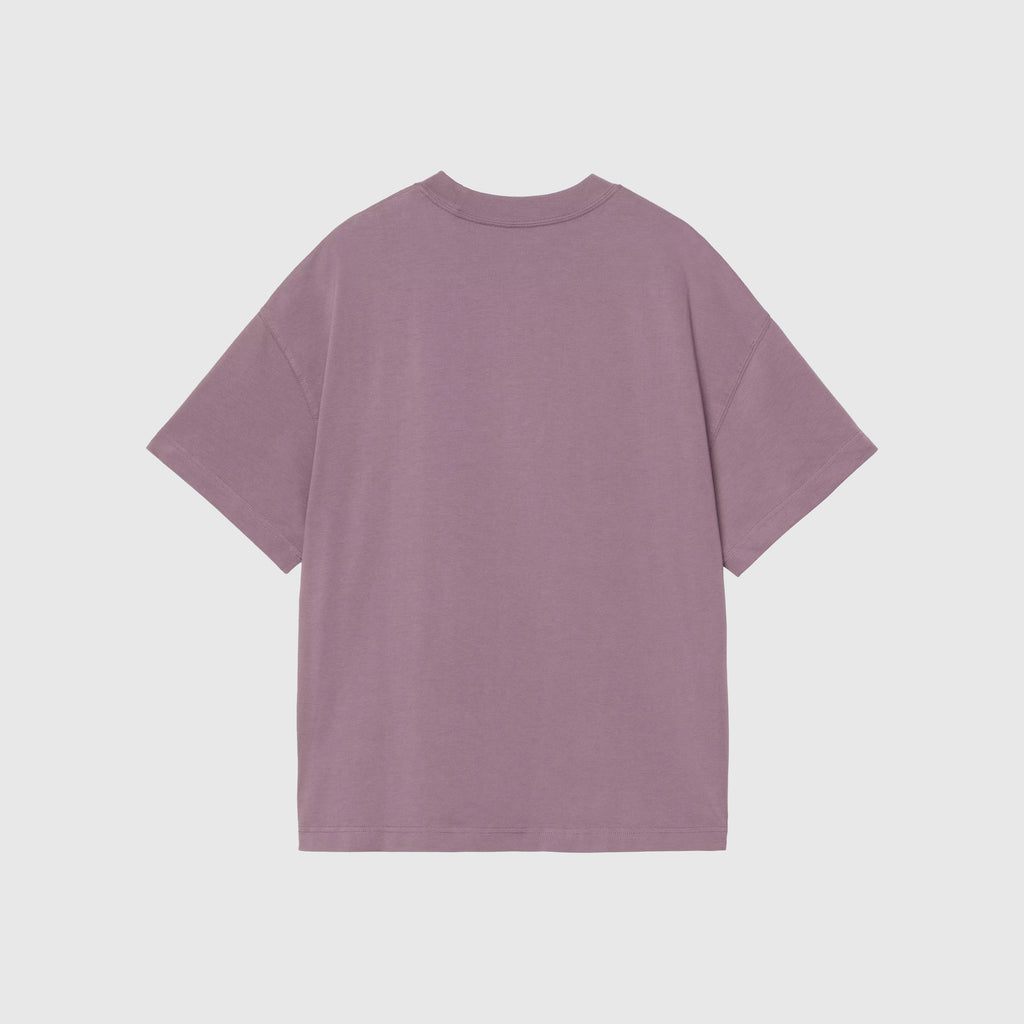 Carhartt WIP SS Link Script T Shirt - Phlox / White - Back