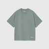 Carhartt WIP SS Link Script T Shirt - Velvet Green / White - Front