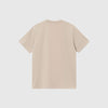 Carhartt WIP SS Script Embroidery Tee - Fleur De Sel / Black - Back