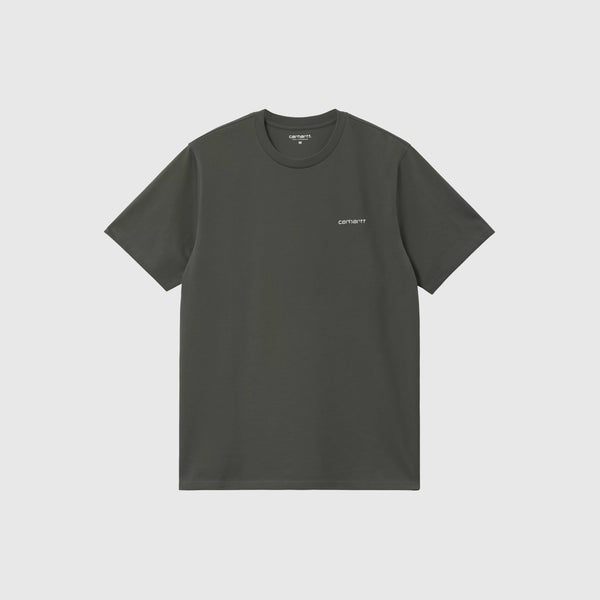 Carhartt WIP SS Script Embroidery Tee - Opuntia / White - Front