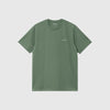 Carhartt WIP SS Script Embroidery Tee - Park / White - Front