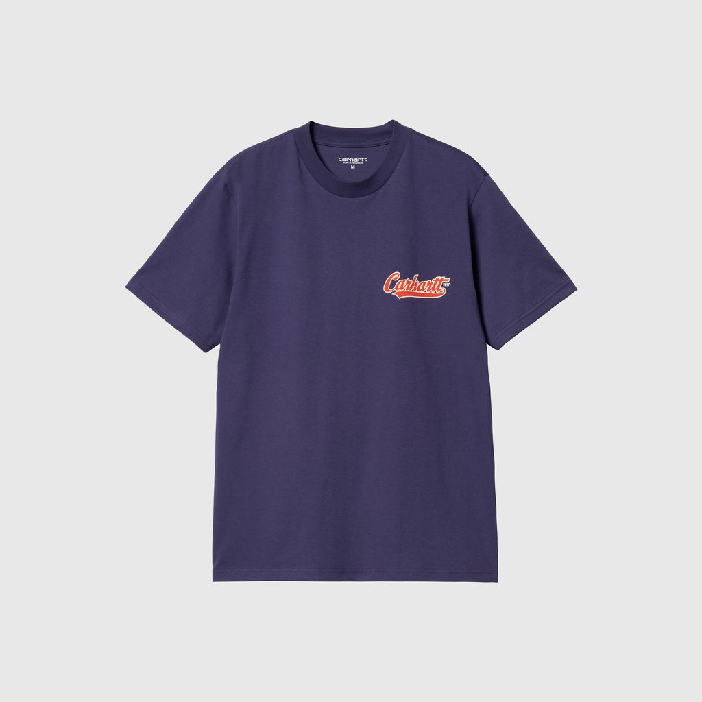 Carhartt WIP SS Spill Tee - Aura - Front