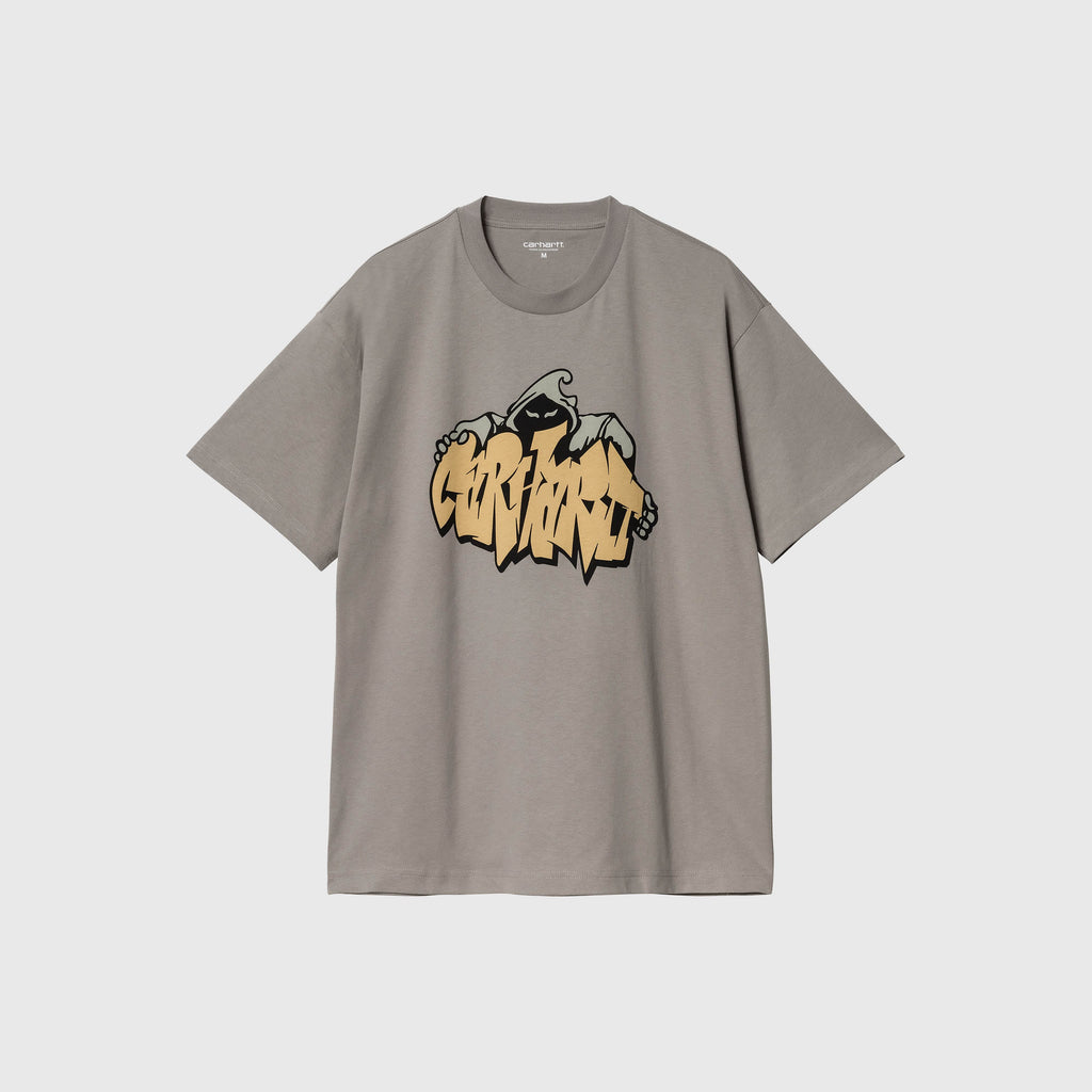 Carhartt WIP SS Yute Tee - Misty Grey - Front