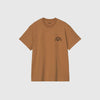 Carhartt WIP S/S Arch Script T-Shirt - WIP H Brown / Black - Front