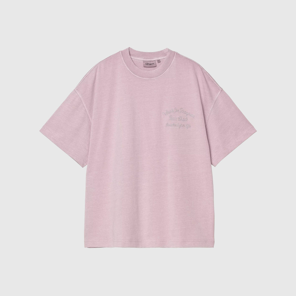 Carhartt WIP S/S Bait Shack Tee - Hortensia Garment Dyed - Front