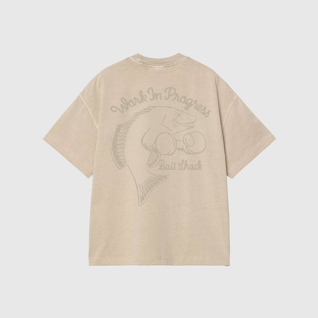 Carhartt WIP S/S Bait Shack Tee - Wall Garment Dyed - Back