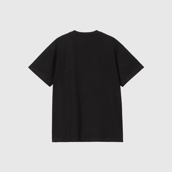 Carhartt WIP S/S Basics Tee - Black / White - Back