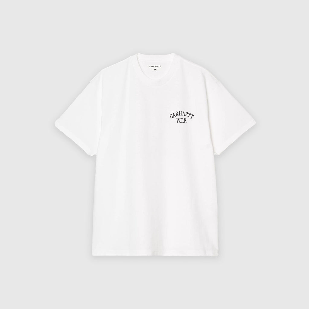 Carhartt WIP S/S Cabinetry T Shirt - White / Black - Front