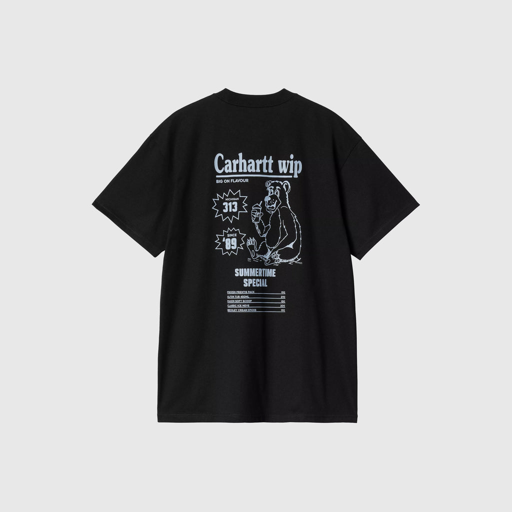 Carhartt WIP S/S Catalogue Tee - Black / Bluebird - Back
