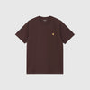 Carhartt WIP S/S Chase T-Shirt - Palisander / Gold - Front