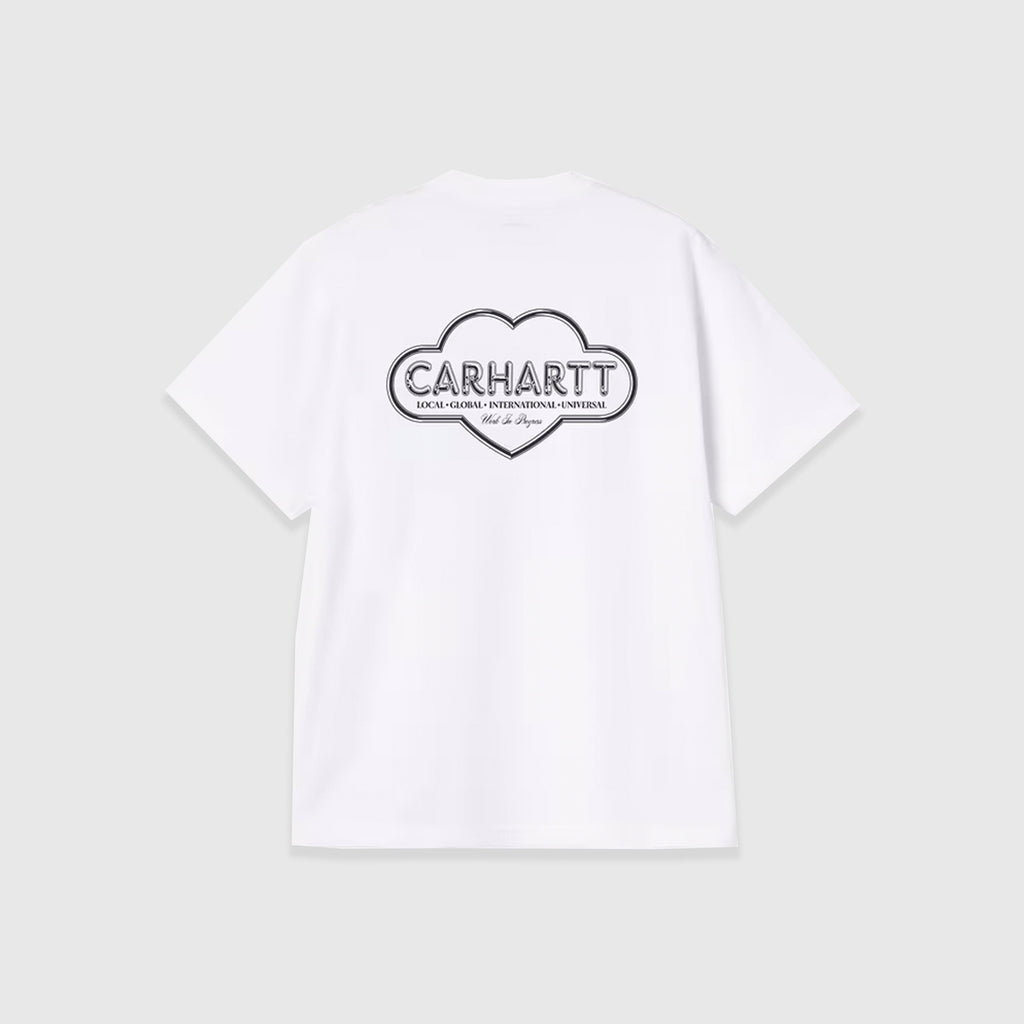 Carhartt WIP S/S Cloud Heart Tee - White - Back
