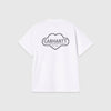  Carhartt WIP S/S Cloud Heart Tee - White - Back