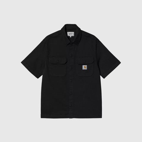 Carhartt WIP S/S Craft Shirt - Black - Front