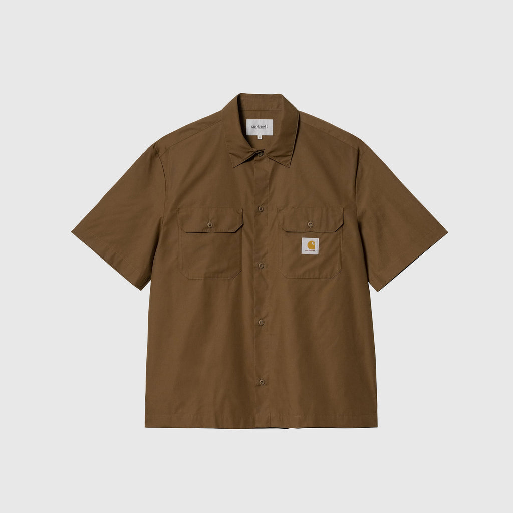 Carhartt WIP S/S Craft Shirt - Lumber - Front
