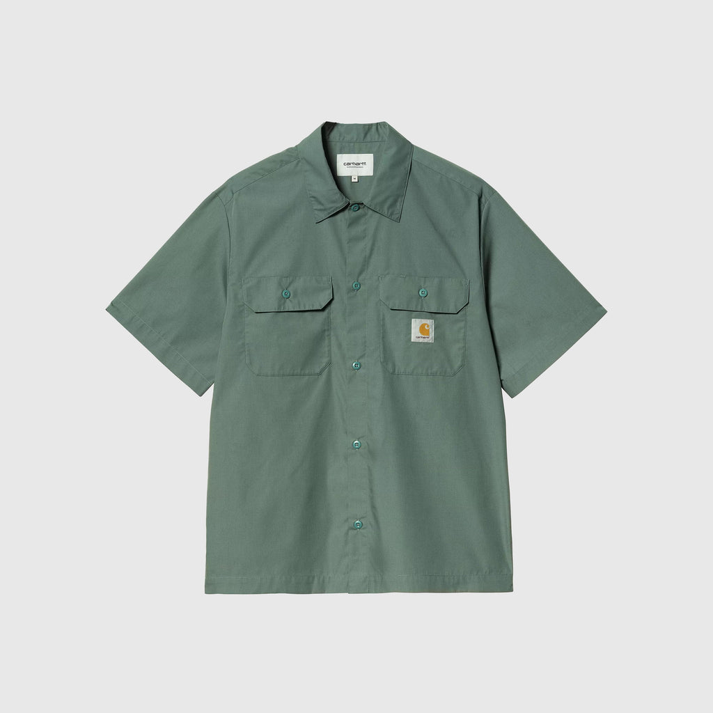 Carhartt WIP S/S Craft Shirt - Silver Pine - Front