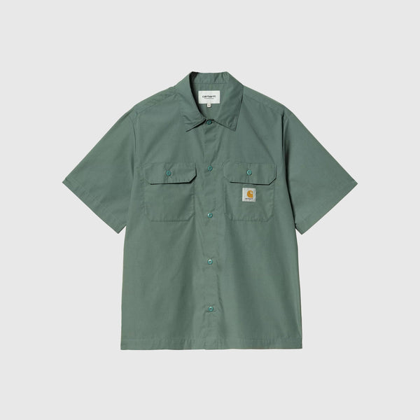 Carhartt WIP S/S Craft Shirt - Silver Pine - Front