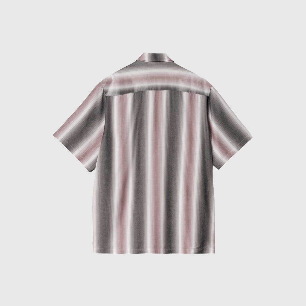 Carhartt WIP S/S Dashner Shirt - Dashner Stripe / Graphite / White - Back