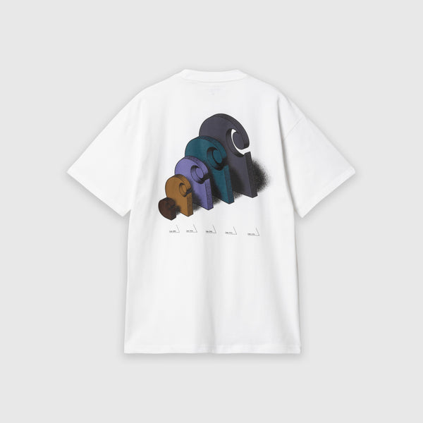 Carhartt WIP S/S Diagram C Tee - White - Back