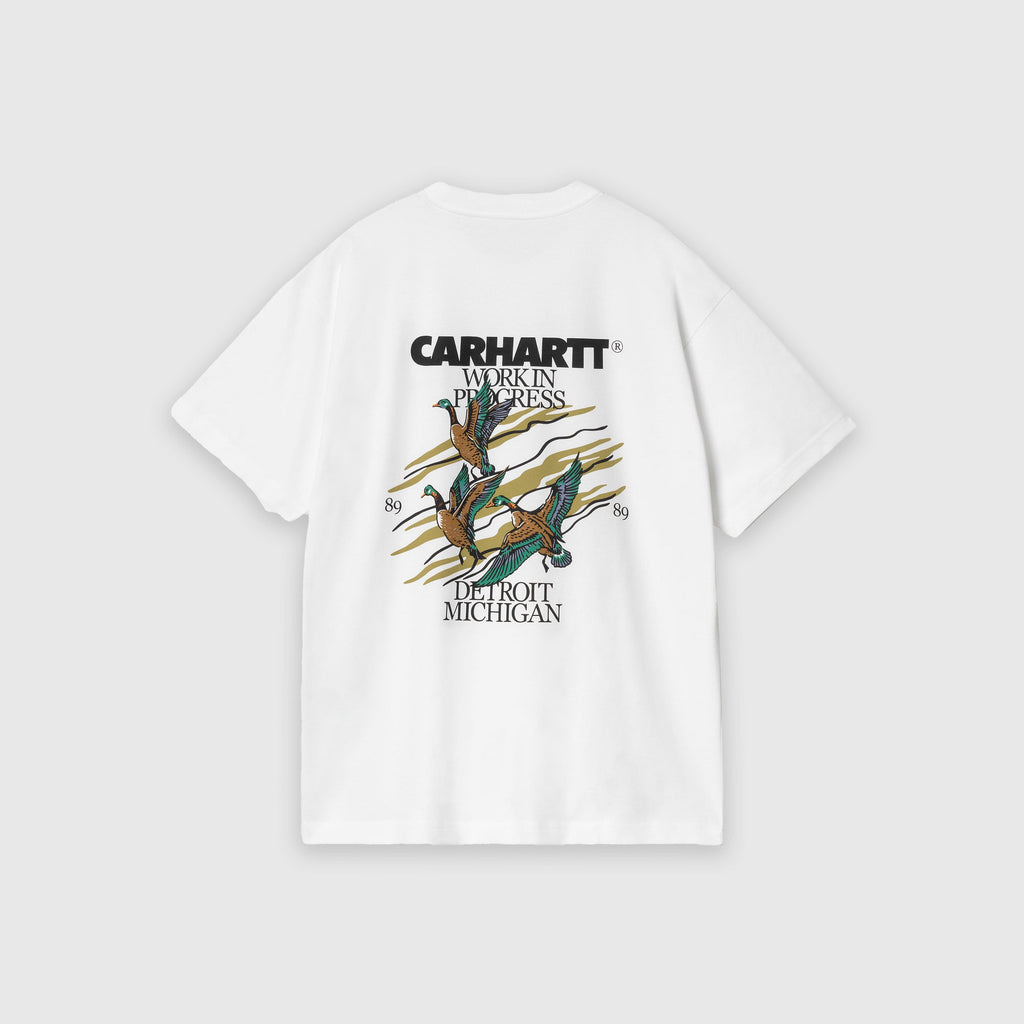 Carhartt WIP S/S Ducks T Shirt - White - Back