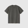 Carhartt WIP S/S Duster Script T Shirt - Black Garment Dyed - Front