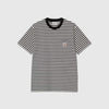 Carhartt WIP S/S Ezra Pocket Tee - Ezra Stripe / Black / Wax - Front