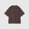 Carhartt WIP S/S Hanson Tee - Hanson Stripe / Palisander Garment Dyed - Back